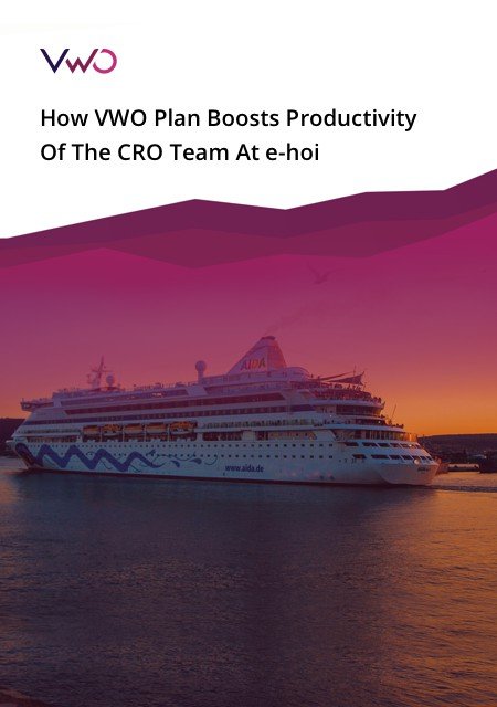 VWO Plan Boosts Productivity eBook