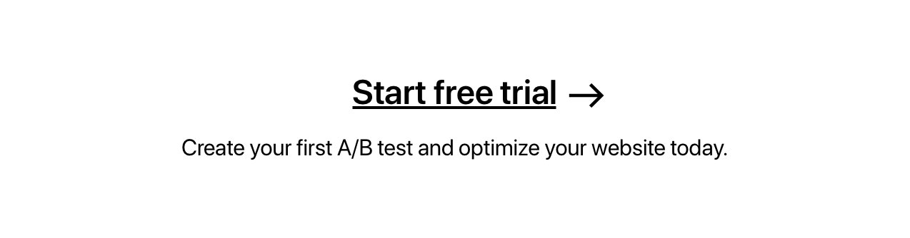 Create your first A/B test and optimize your website today