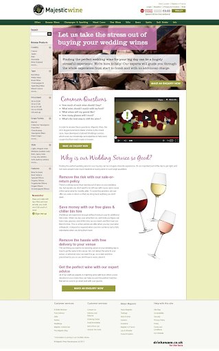 variation of the test on Majesticwine website
