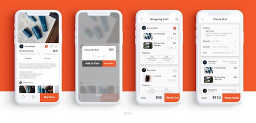 optimal user-flow for an eCommerce mobile app